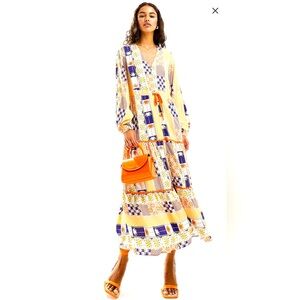 Never Fully Dressed sunshine print maxi dress